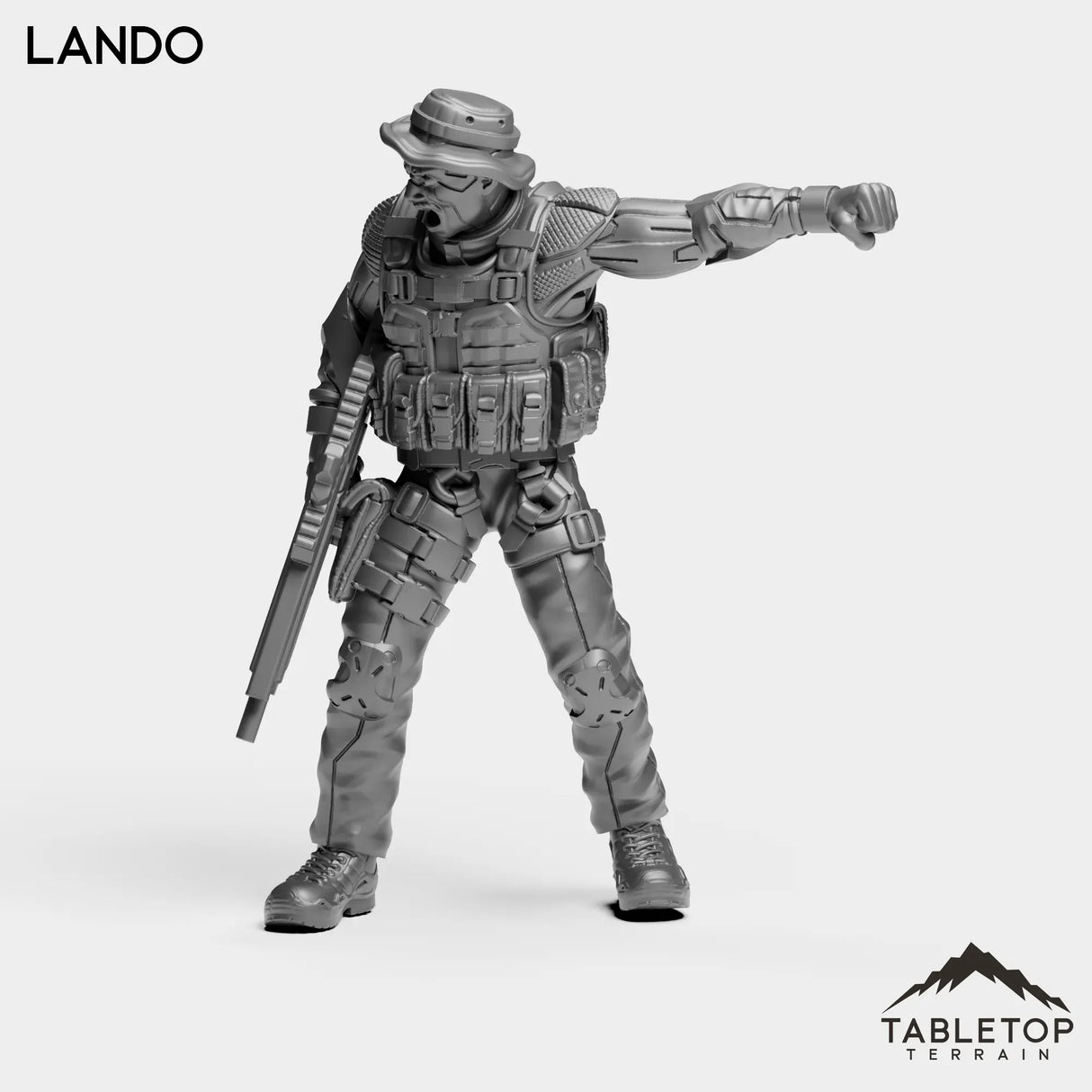 Tabletop Terrain Miniature Lando - ACE Agrupacion De Comandos Especiales