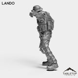 Tabletop Terrain Miniature Lando - ACE Agrupacion De Comandos Especiales