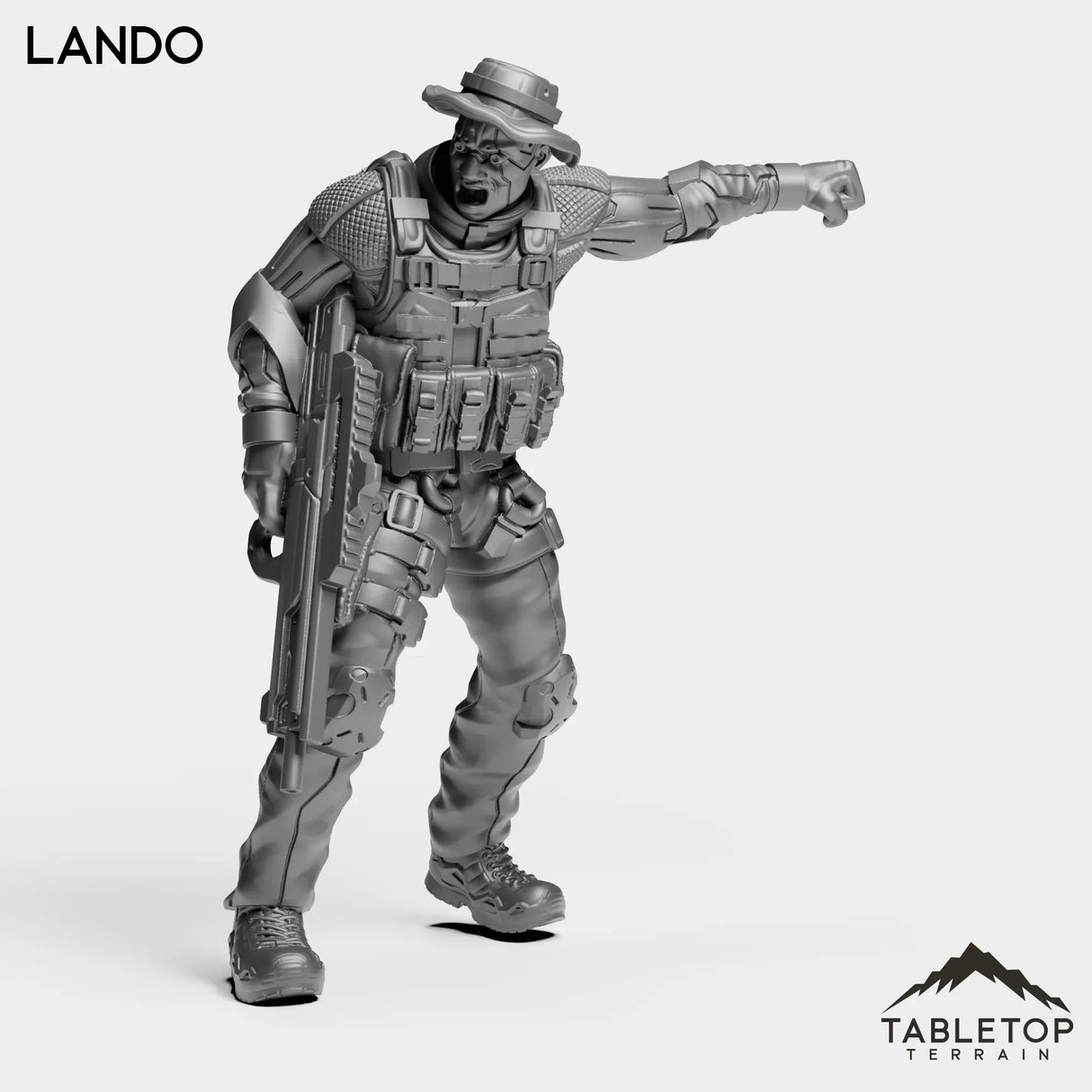 Tabletop Terrain Miniature Lando - ACE Agrupacion De Comandos Especiales
