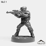 Tabletop Terrain Miniature Lava Guerrilla Commandos