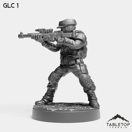 Tabletop Terrain Miniature Lava Guerrilla Commandos