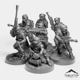 Tabletop Terrain Miniature Lava Guerrilla Commandos