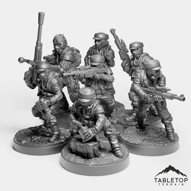Tabletop Terrain Miniature Lava Guerrilla Commandos