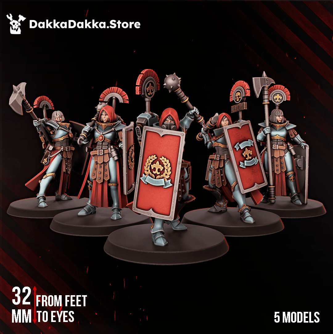 Tabletop Terrain Miniature Legio Arteimis Eruptrix Squad (x5)