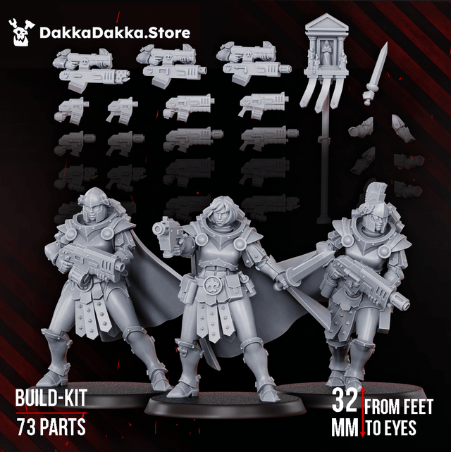 Tabletop Terrain Miniature Legio Artemis Bellatrix Squad (build kit)