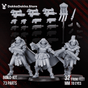 Tabletop Terrain Miniature Legio Artemis Bellatrix Squad (build kit)