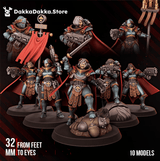 Tabletop Terrain Miniature Legio Artemis Bellatrix Squad (x10)