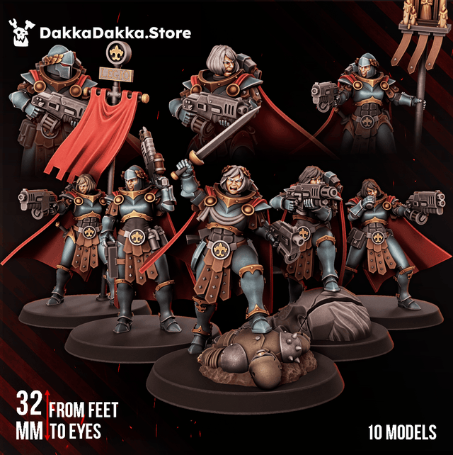 Tabletop Terrain Miniature Legio Artemis Bellatrix Squad (x10)