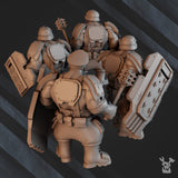 Tabletop Terrain Miniature Leon the Felsen's Squad