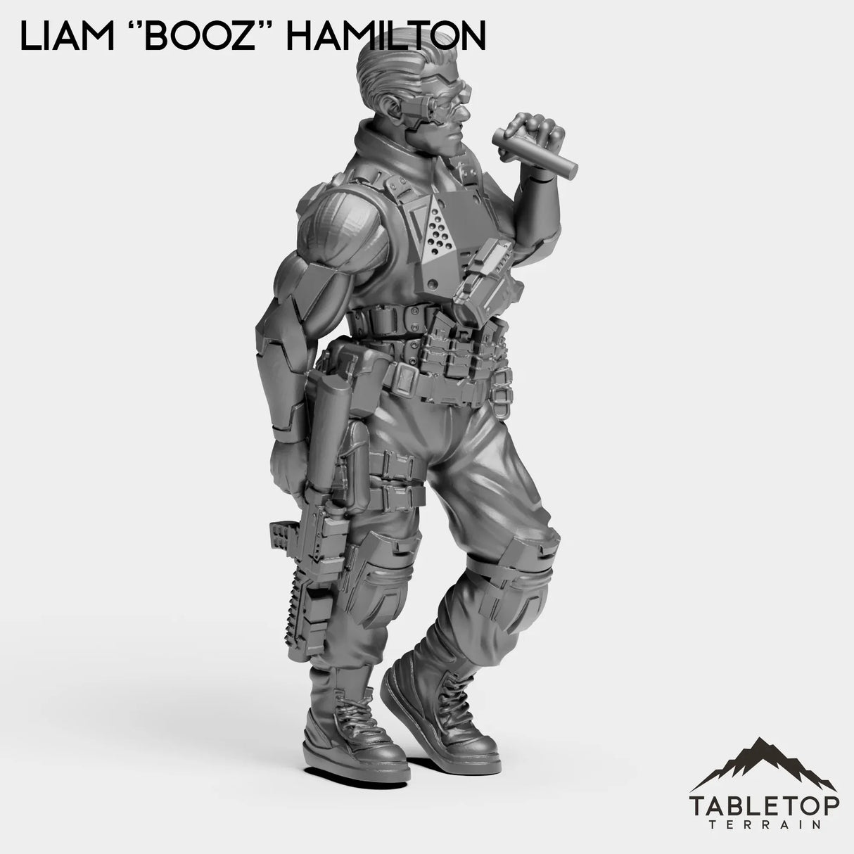 Tabletop Terrain Miniature Liam ''Booz'' Hamilton - Strike Team Omega & Almighty Friends