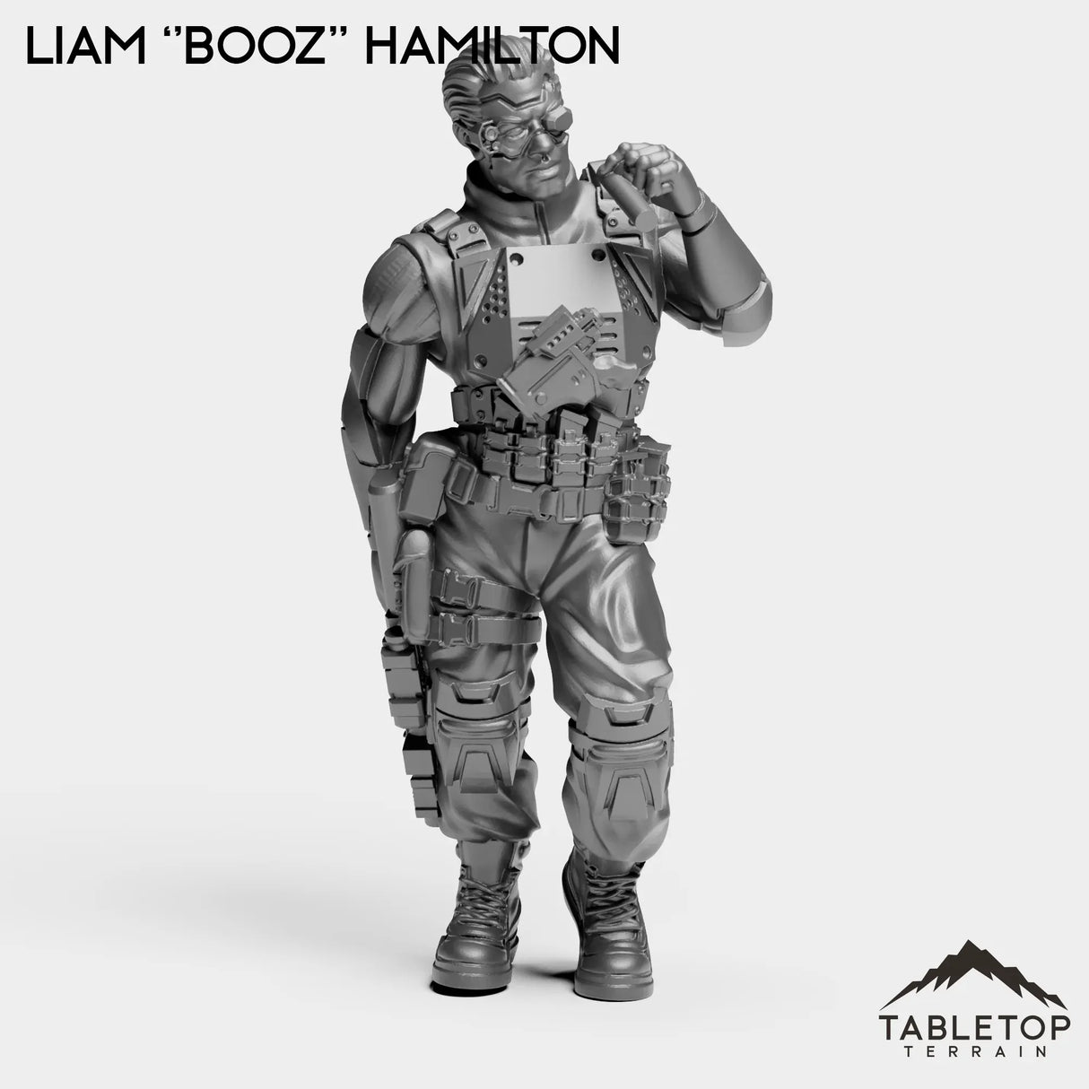 Tabletop Terrain Miniature Liam ''Booz'' Hamilton - Strike Team Omega & Almighty Friends