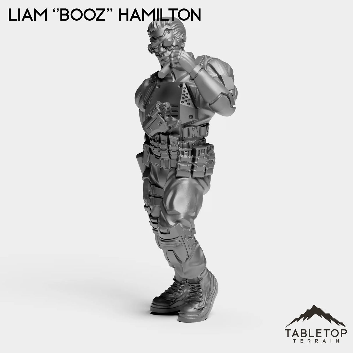 Tabletop Terrain Miniature Liam ''Booz'' Hamilton - Strike Team Omega & Almighty Friends