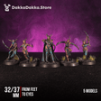 Tabletop Terrain Miniature Liberated Slaves Squad (x5)