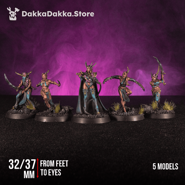 Tabletop Terrain Miniature Liberated Slaves Squad (x5)