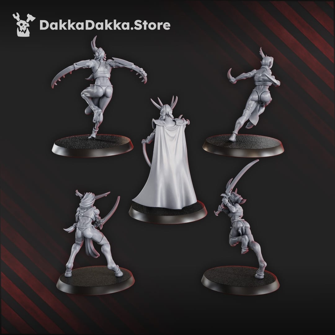 Tabletop Terrain Miniature Liberated Slaves Squad (x5)