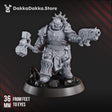 Tabletop Terrain Miniature Lieutenant Argus Sauros - Prime Armored Leader of Space Knights