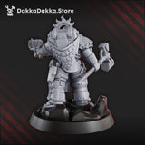 Tabletop Terrain Miniature Lieutenant Argus Sauros - Prime Armored Leader of Space Knights