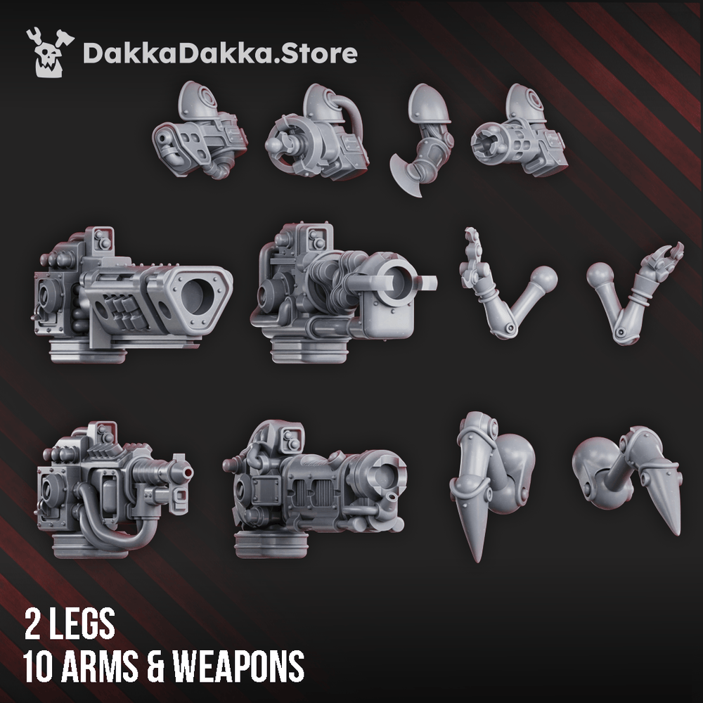Tabletop Terrain Miniature Light & Heavy Mechtaurs (build kit)