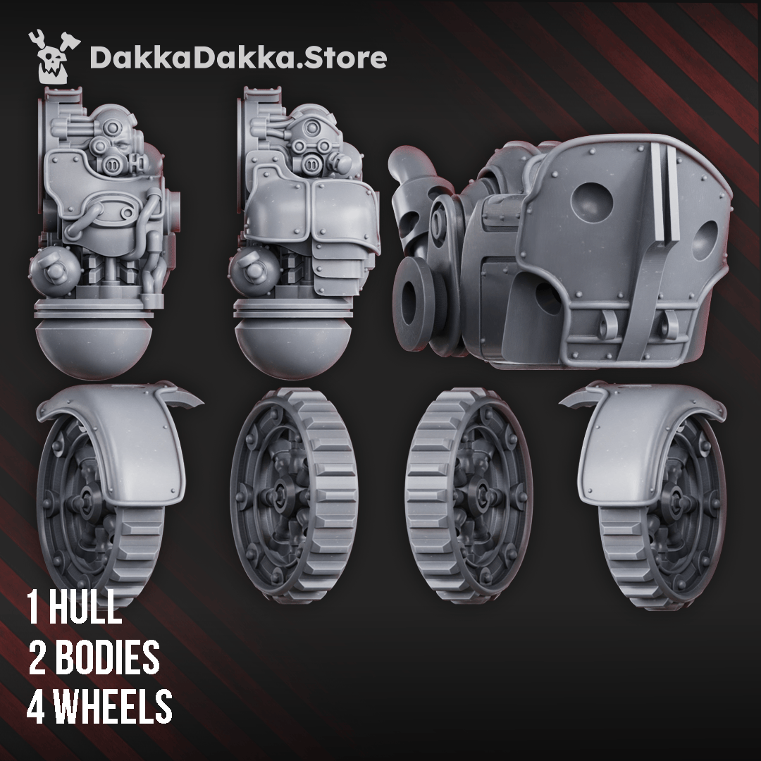 Tabletop Terrain Miniature Light & Heavy Mechtaurs (build kit)