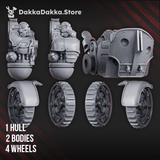 Tabletop Terrain Miniature Light & Heavy Mechtaurs (build kit)