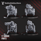 Tabletop Terrain Miniature Light & Heavy Mechtaurs (build kit)