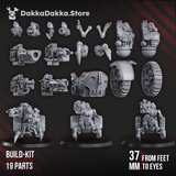 Tabletop Terrain Miniature Light & Heavy Mechtaurs (build kit)