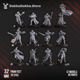 Tabletop Terrain Miniature Liqudation Team of Ordine Vendetta (x12)