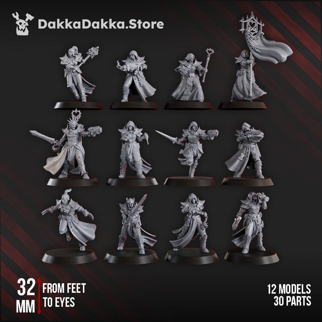 Tabletop Terrain Miniature Liqudation Team of Ordine Vendetta (x12)