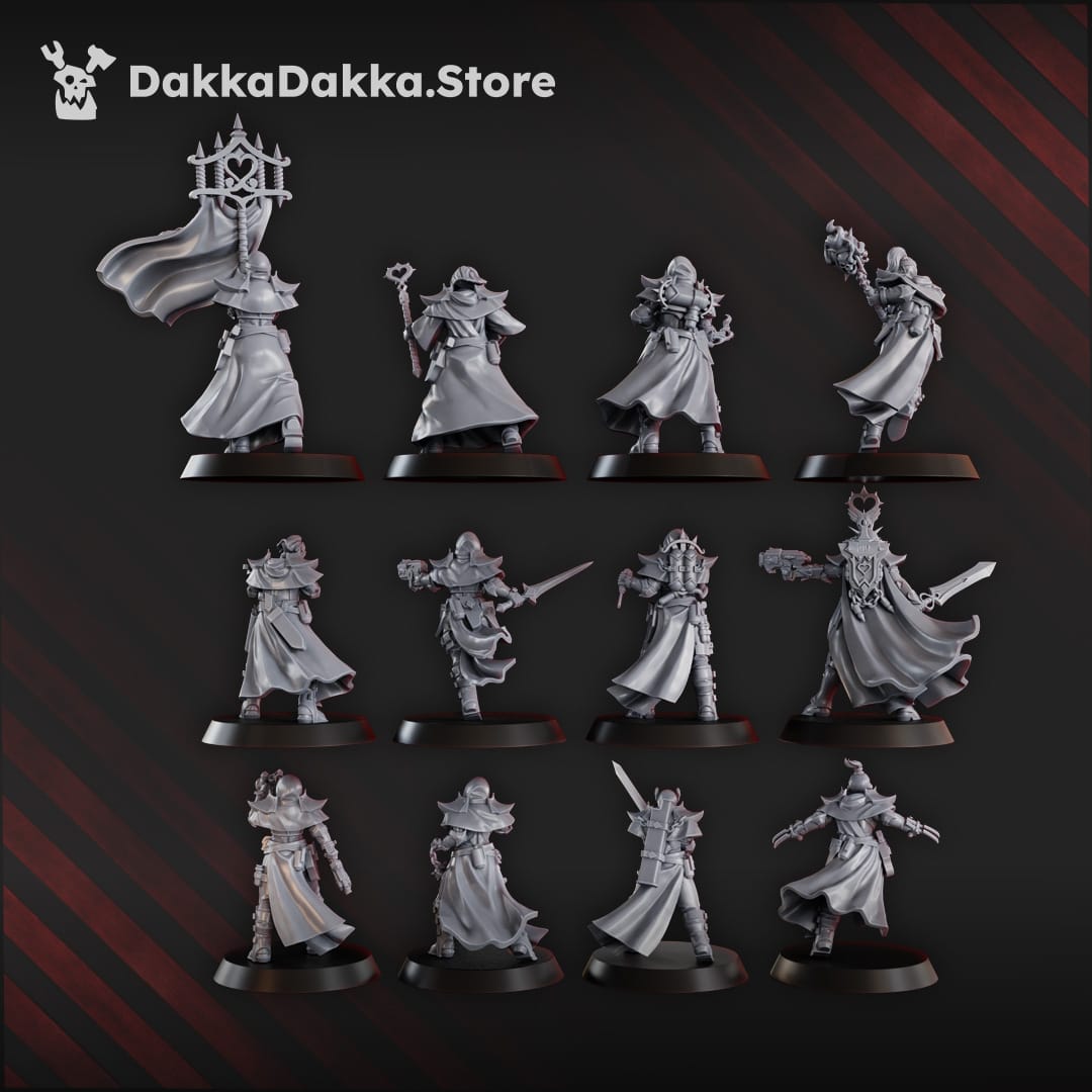 Tabletop Terrain Miniature Liqudation Team of Ordine Vendetta (x12)