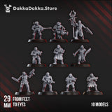 Tabletop Terrain Miniature Liquidation Team of the Cosmic Harverster (x10)