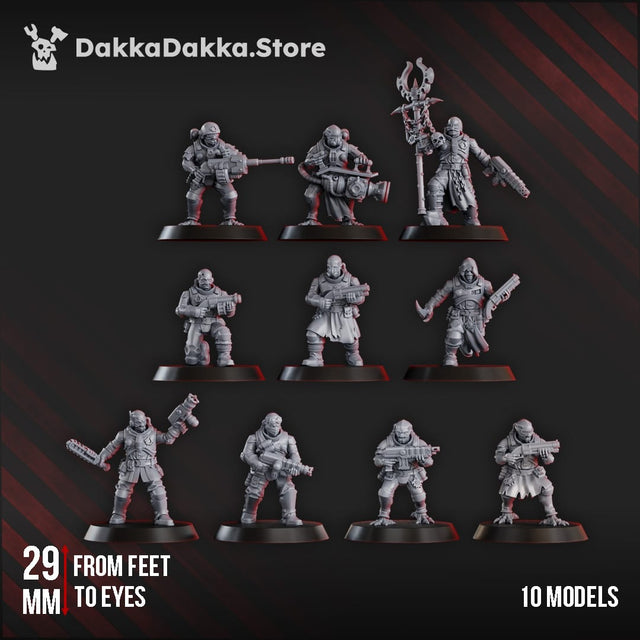 Tabletop Terrain Miniature Liquidation Team of the Cosmic Harverster (x10)