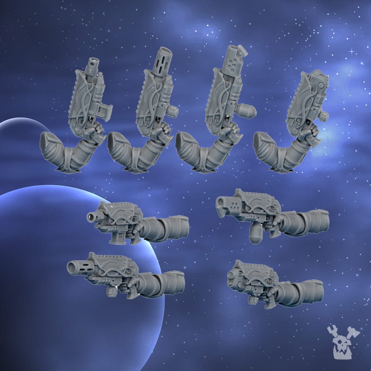 Tabletop Terrain Miniature Lunar Angels build-kit & squad
