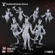 Tabletop Terrain Miniature Lust Warriors x10