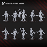 Tabletop Terrain Miniature Lust Warriors x10