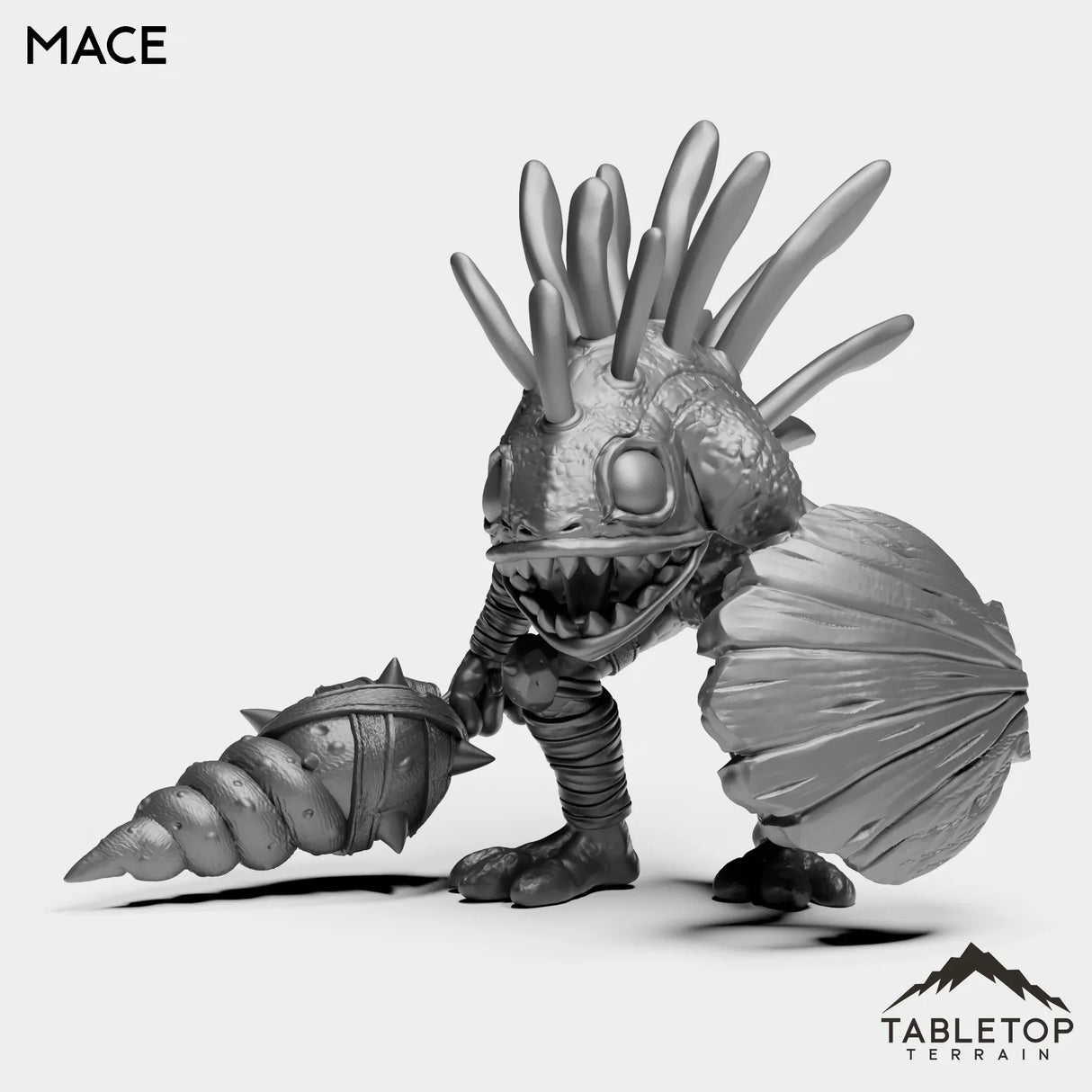 Tabletop Terrain Miniature Mace Murlocs with Weapons