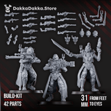 Tabletop Terrain Miniature Machine Cult Scout Warriors Assembly Kit