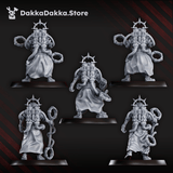 Tabletop Terrain Miniature Machine Cult Shock priests with staff x5