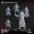 Tabletop Terrain Miniature Machine Cult Shock priests x5