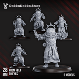 Tabletop Terrain Miniature Machine Cult Shock priests x5