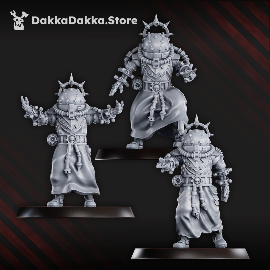 Tabletop Terrain Miniature Machine Cult Shock priests x5