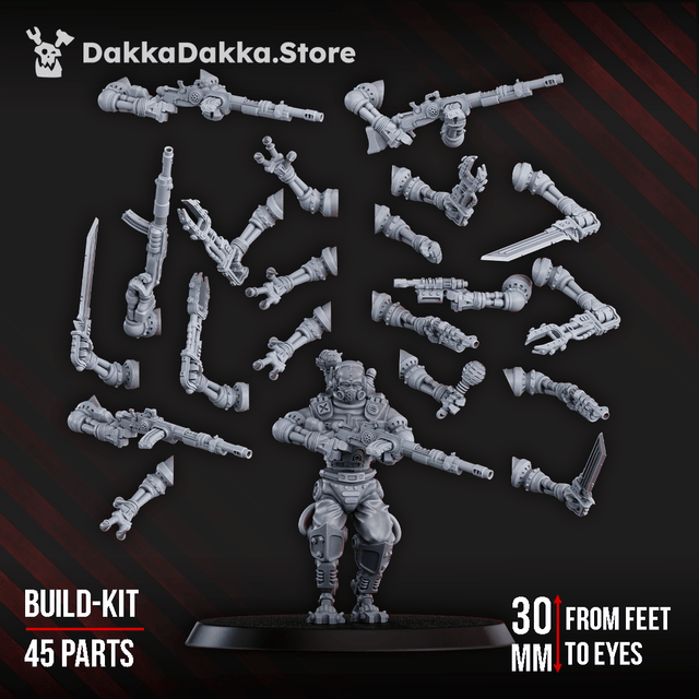 Tabletop Terrain Miniature Machine Cult Stalkers and Infiltrators Assembly Kit