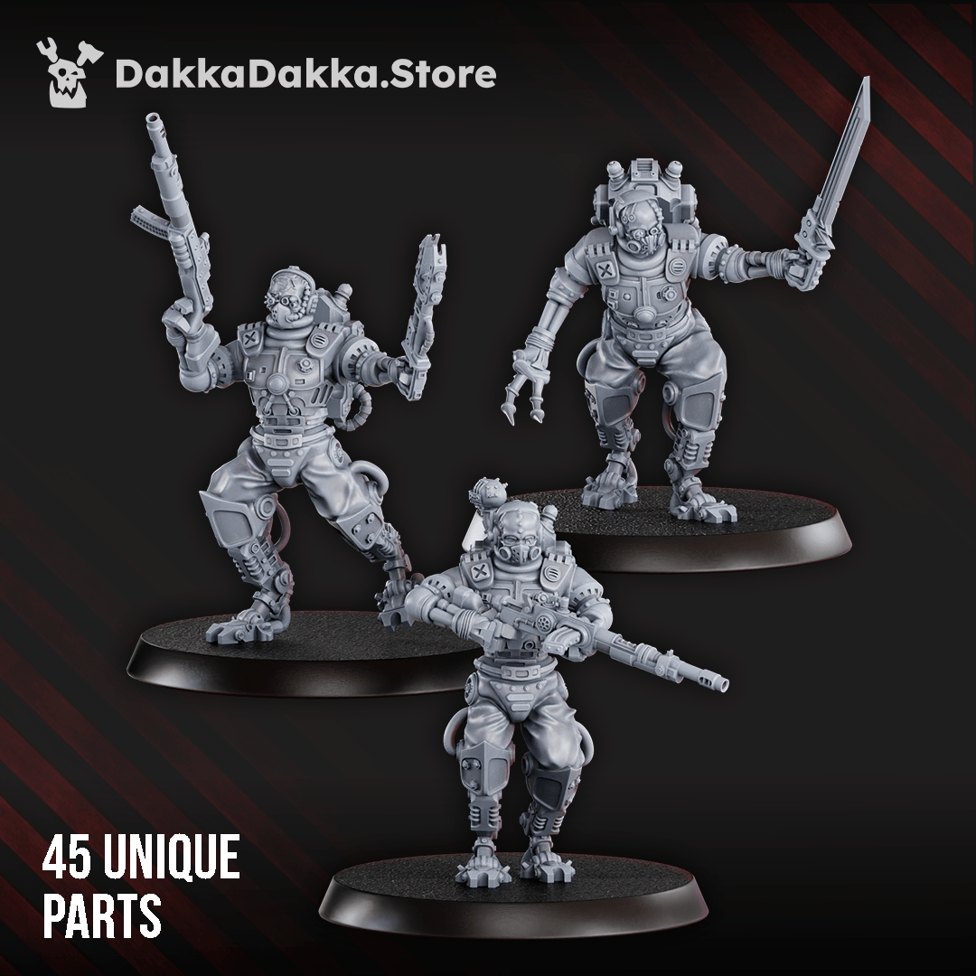 Tabletop Terrain Miniature Machine Cult Stalkers and Infiltrators Assembly Kit
