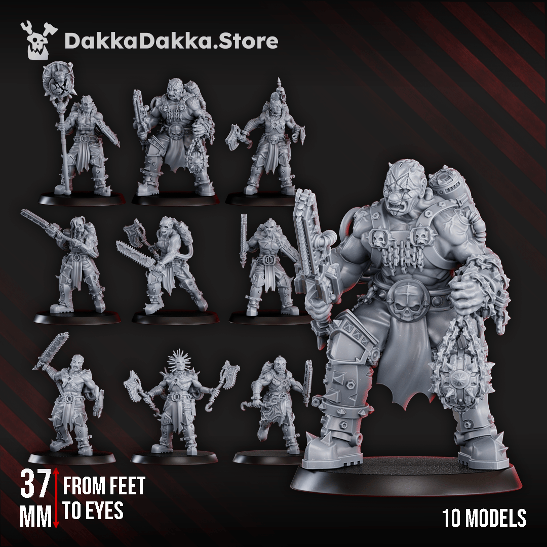 Tabletop Terrain Miniature Mad Hyenas Squad