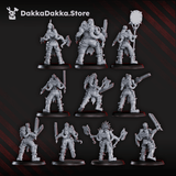 Tabletop Terrain Miniature Mad Hyenas Squad