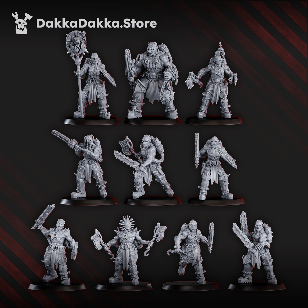 Tabletop Terrain Miniature Mad Hyenas Squad