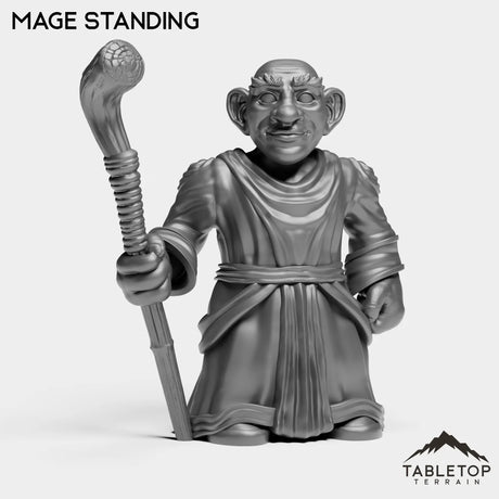 Tabletop Terrain Miniature Mage Standing Gnome Starters