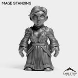 Tabletop Terrain Miniature Mage Standing Gnome Starters Female