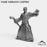 Tabletop Terrain Miniature Mage Warlock Casting Human Starters