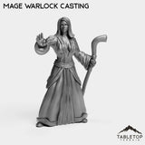Tabletop Terrain Miniature Mage Warlock Casting Human Starters Female