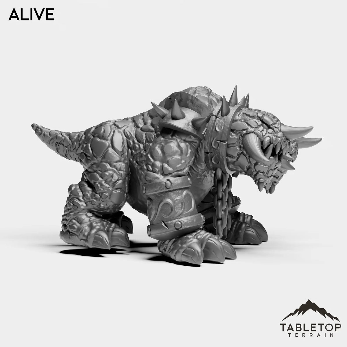 Tabletop Terrain Miniature Magma Dog